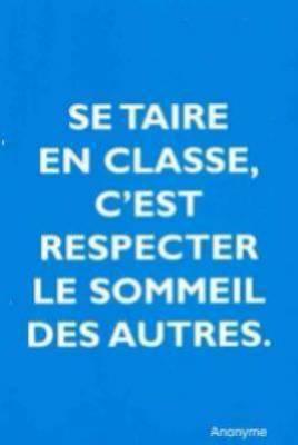 Les 10 commandements de l'élève!^^